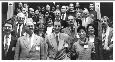 Figure 4. First hyper-IgD working group meeting in Nijmegen, 1995 Joost Drenth in the middle of the first row, Jos van der Meer to the far right.