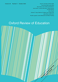 Cover image for Oxford Review of Education, Volume 49, Issue 5, 2023