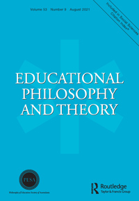 Cover image for Educational Philosophy and Theory, Volume 53, Issue 9, 2021