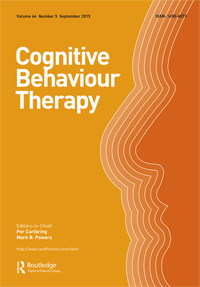 Cover image for Cognitive Behaviour Therapy, Volume 44, Issue 5, 2015