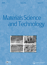 Cover image for Materials Science and Technology, Volume 36, Issue 9, 2020