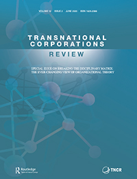 Cover image for Transnational Corporations Review, Volume 12, Issue 2, 2020