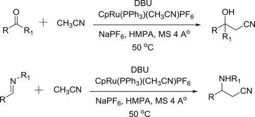 Scheme 112. Synthesis of nitriles.