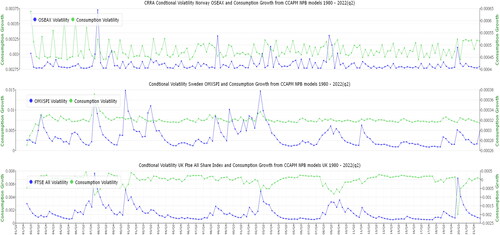 Figure 8. Conditional Volatility using original data-points.