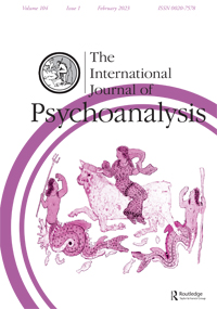 Cover image for The International Journal of Psychoanalysis, Volume 104, Issue 1, 2023