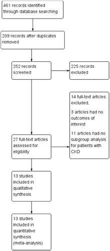 Figure 1. Flow diagram of study selection. CKD: chronic kidney disease.