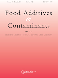 Cover image for Food Additives & Contaminants: Part A, Volume 39, Issue 10, 2022
