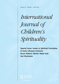 Cover image for International Journal of Children's Spirituality, Volume 23, Issue 2, 2018