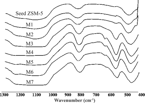 Figure 1. IR spectra of samples.