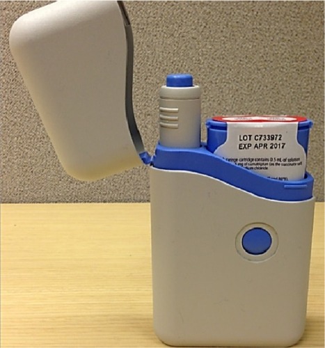 Figure 3 Imitrex® STATdose® System, the multistep, reloadable cartridge-based study device.