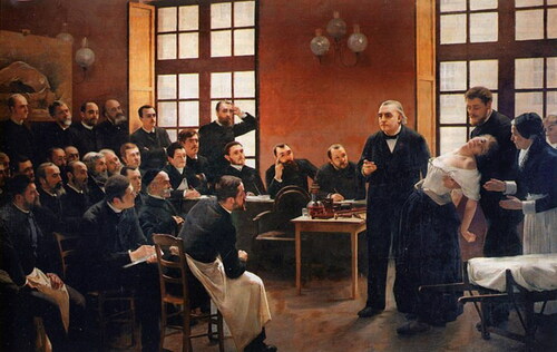 Figure 1. A Clinical Lesson at the Salpetriere, by Pierre Aristide Andre Brouillet (1887).