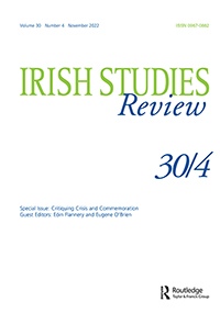 Cover image for Irish Studies Review, Volume 30, Issue 4, 2022