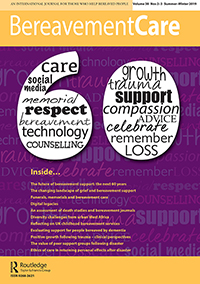 Cover image for Bereavement Care, Volume 38, Issue 2-3, 2019