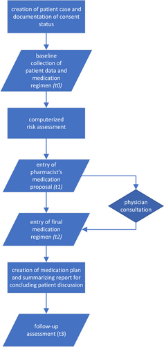 Fig. 1 Flowchart of the medication review process in the software