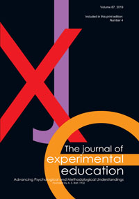 Cover image for The Journal of Experimental Education, Volume 87, Issue 4, 2019