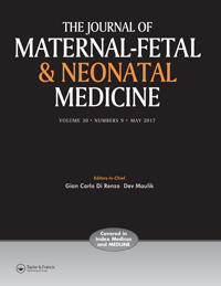 Cover image for The Journal of Maternal-Fetal & Neonatal Medicine, Volume 30, Issue 9, 2017