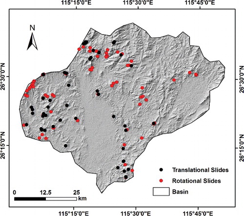 Figure 4. Landslide inventory map.