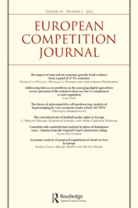 Cover image for European Competition Journal, Volume 19, Issue 3, 2023