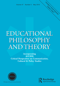 Cover image for Educational Philosophy and Theory, Volume 47, Issue 5, 2015