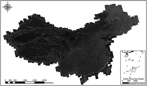 Figure 7. GF-3 SAR orthophoto map of China.