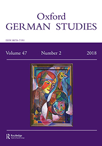 Cover image for Oxford German Studies, Volume 47, Issue 2, 2018