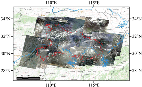 Figure 7. GF-1 data of Hubei Province from January 2015 to March 2016.