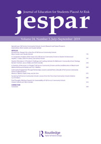 Cover image for Journal of Education for Students Placed at Risk (JESPAR), Volume 24, Issue 3, 2019