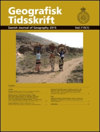 Cover image for Geografisk Tidsskrift-Danish Journal of Geography, Volume 87, Issue 1, 1987
