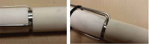 Fig. 9. Placement of pressure tube and thermocouple in the flow channel.