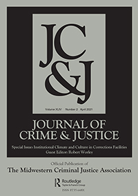 Cover image for Journal of Crime and Justice, Volume 44, Issue 2, 2021