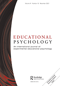 Cover image for Educational Psychology, Volume 41, Issue 10, 2021