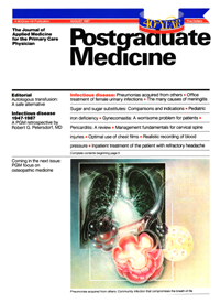 Cover image for Postgraduate Medicine, Volume 82, Issue 2, 1987