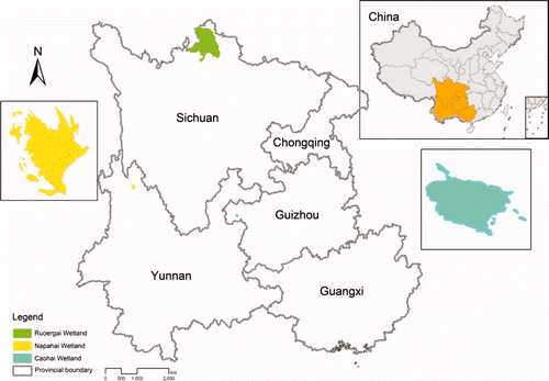 Figure 1. Distribution map of the study area.