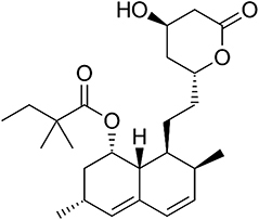 Figure 1 Chemical structure of simvastatin.