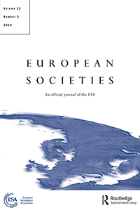 Cover image for European Societies, Volume 22, Issue 5, 2020