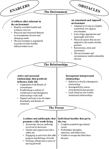 Figure 1. Themes and subthemes from integrated staff and patient data.