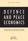 Cover image for Defence and Peace Economics, Volume 26, Issue 1, 2015