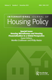 Cover image for International Journal of Housing Policy, Volume 21, Issue 4, 2021