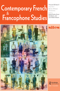 Cover image for Contemporary French and Francophone Studies, Volume 20, Issue 2, 2016