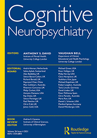 Cover image for Cognitive Neuropsychiatry, Volume 26, Issue 4, 2021