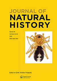 Cover image for Journal of Natural History, Volume 56, Issue 25-28, 2022