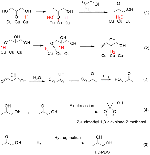 Fig. 5. Schematic routes of proposed reaction mechanism.