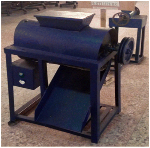 Figure 3. The fabricated shredding machine.