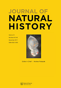 Cover image for Journal of Natural History, Volume 51, Issue 45-46, 2017
