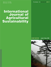 Cover image for International Journal of Agricultural Sustainability, Volume 15, Issue 6, 2017
