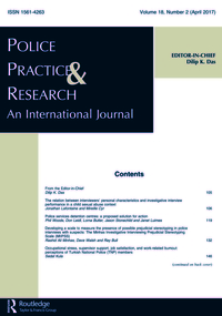 Cover image for Police Practice and Research, Volume 18, Issue 2, 2017