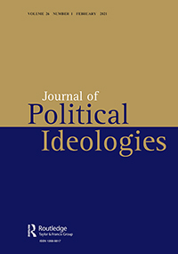 Cover image for Journal of Political Ideologies, Volume 26, Issue 1, 2021