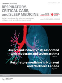 Cover image for Canadian Journal of Respiratory, Critical Care, and Sleep Medicine, Volume 3, Issue 3, 2019
