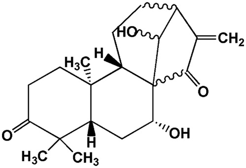 Figure 1. The chemical structure of glaucocalyxin A.