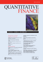 Cover image for Quantitative Finance, Volume 13, Issue 12, 2013